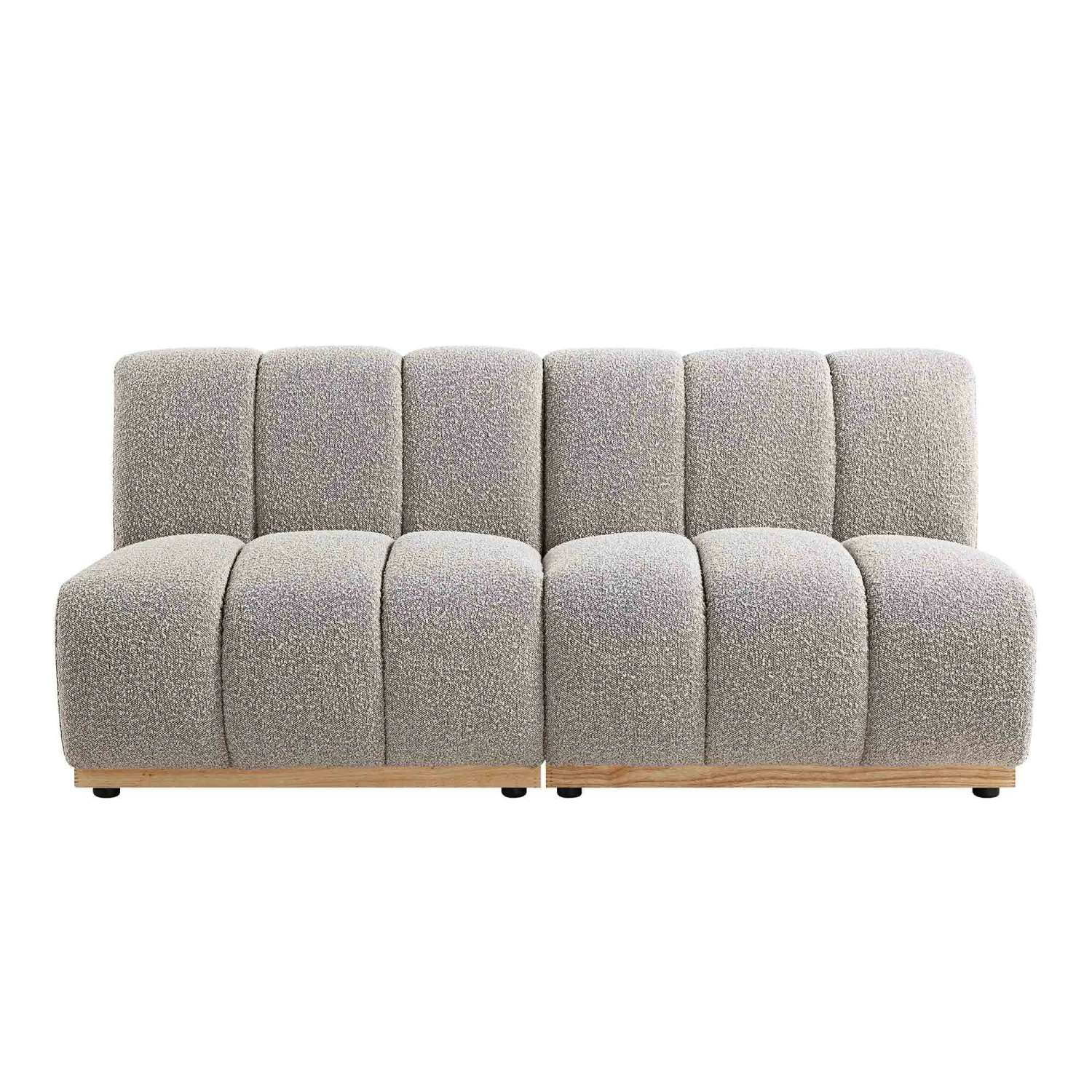 Granvia Taupe Boucle Modular Sofa, 2-Seater Sofa - Image 4
