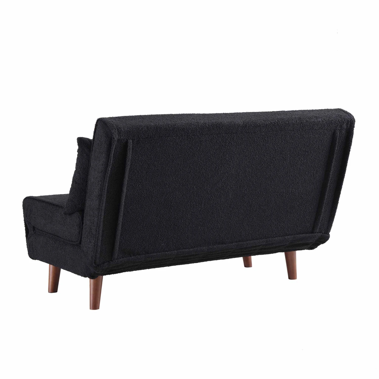 Algo Sofabed With Cushions In Charcoal Teddy Fabric 2 Seater - Image 13