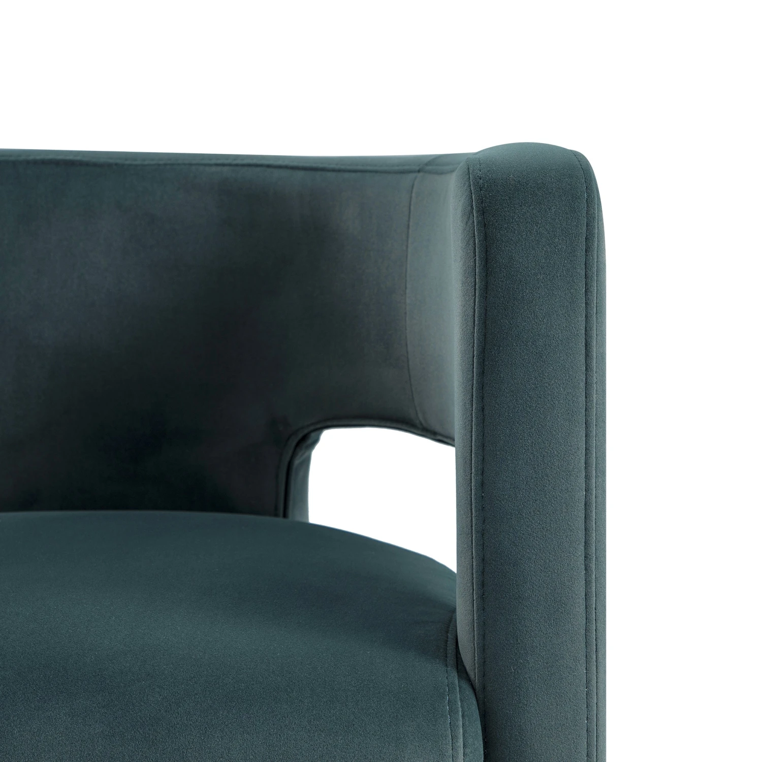 Greenwich Aegean Blue Velvet Dining Chair - Image 8