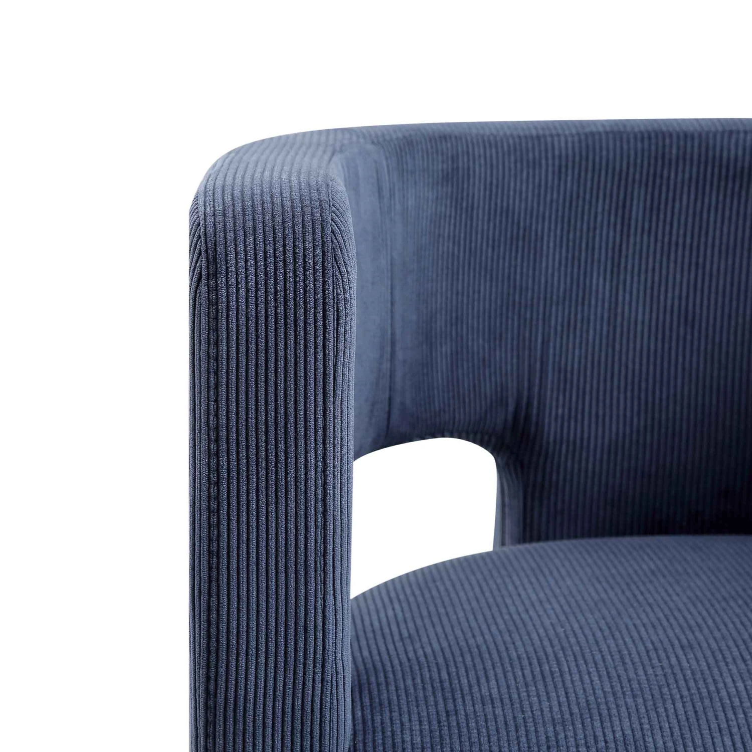 Greenwich Blue Corduroy Dining Chair - Image 10