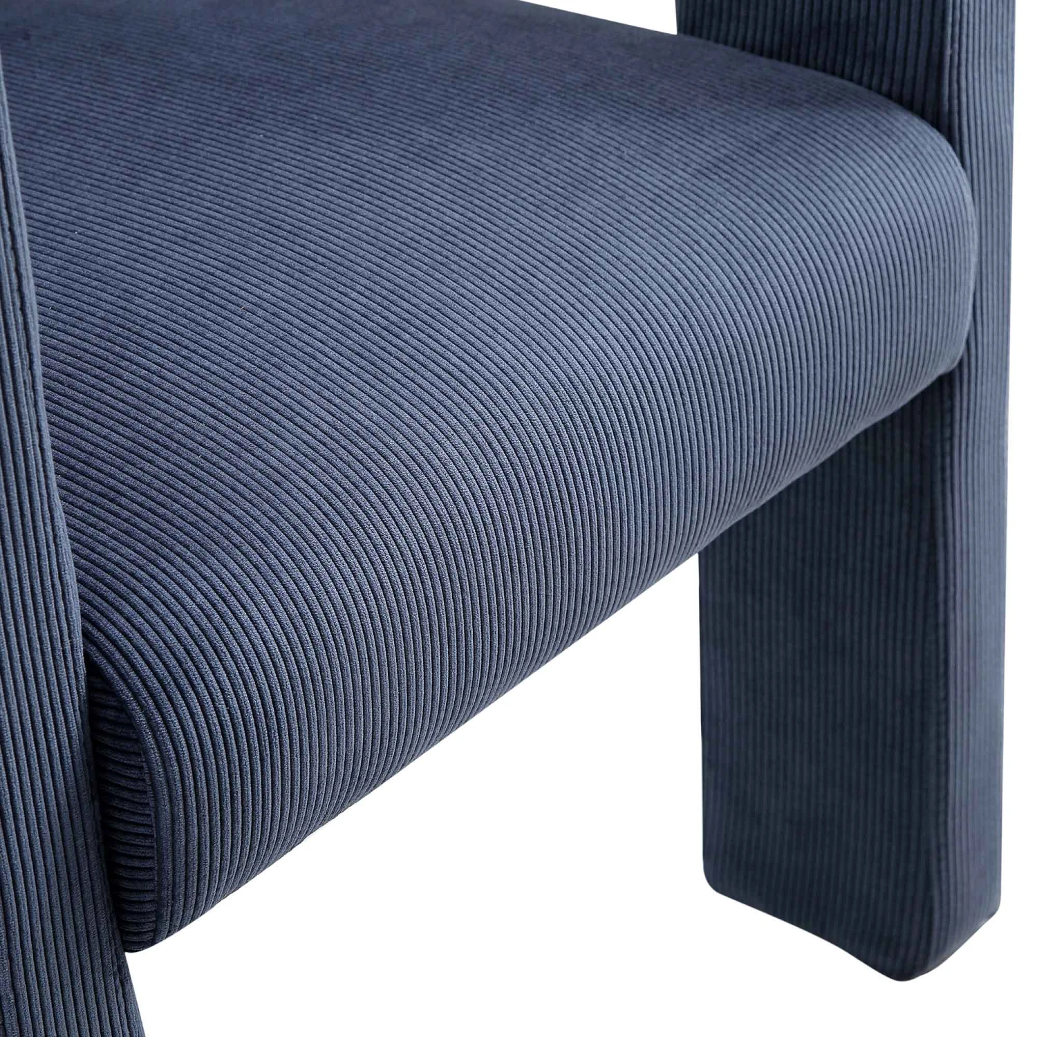 Greenwich Blue Corduroy Dining Chair - Image 11