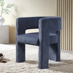 Greenwich Blue Corduroy Dining Chair