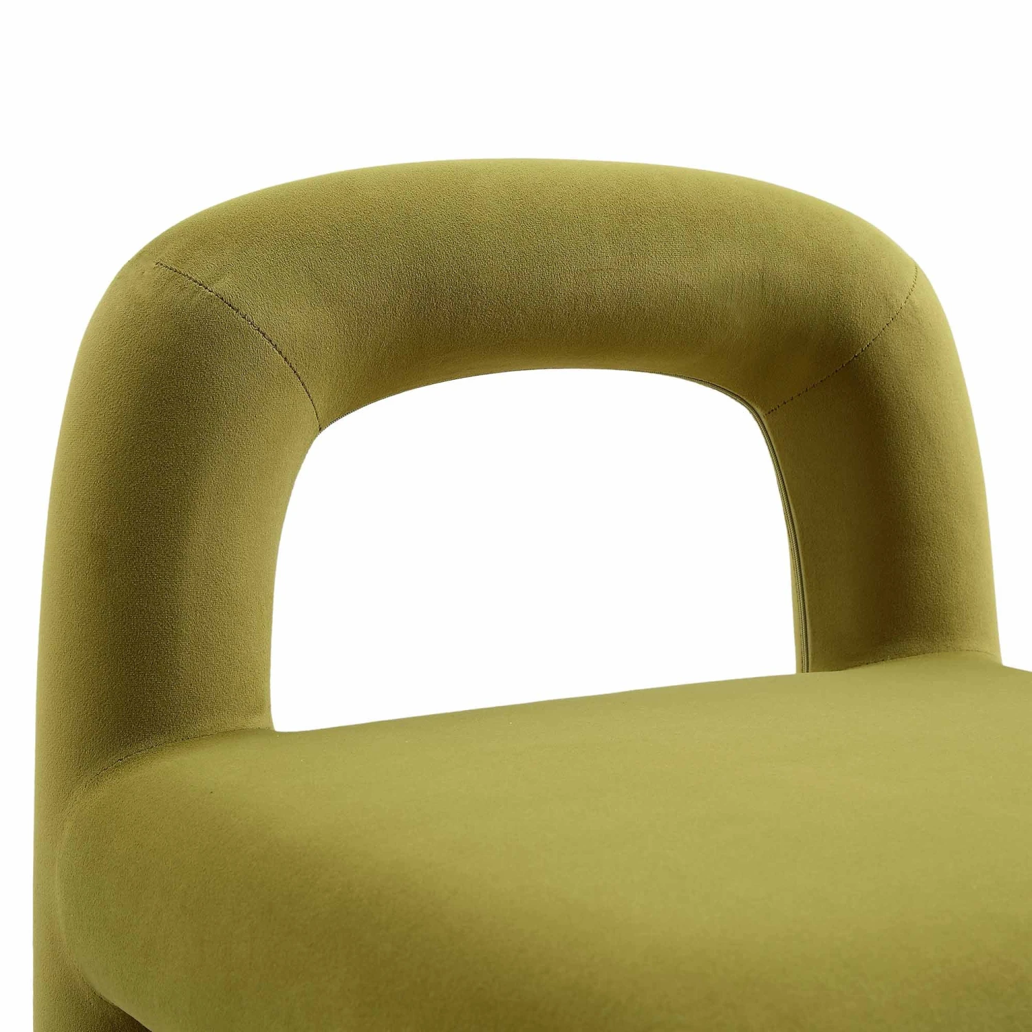 Libby Olive Green Velvet Dining Chair - Image 9