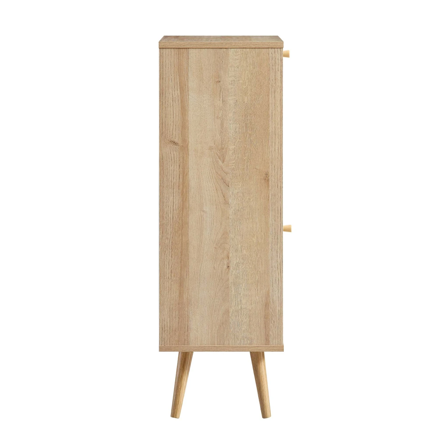 Frances Woven Rattan 1-Door Bathroom Cabinet, Natural - Image 8