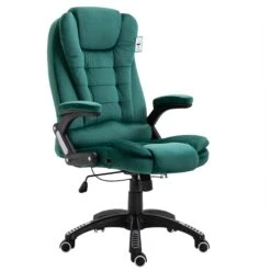 Executive Recline Extra Padded Office Chair Standard, MO17 Green Velvet