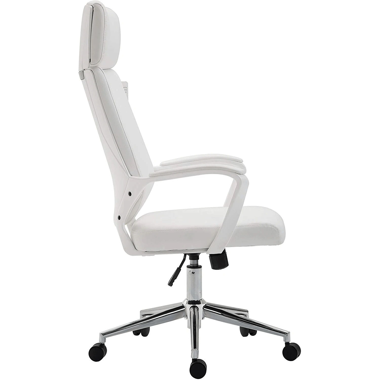 Cherry Tree Furniture High Back Modern Design PU Leather Swivel Office Chair Computer Desk Chair, MO68 White - Image 4