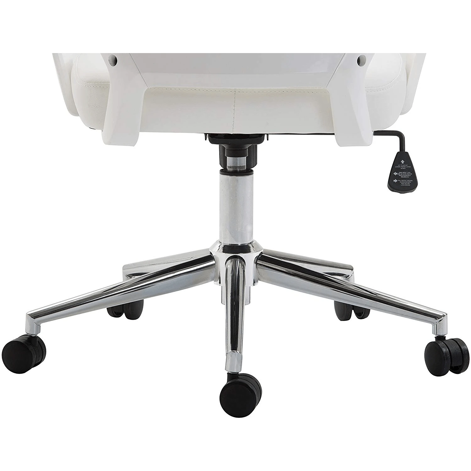 Cherry Tree Furniture High Back Modern Design PU Leather Swivel Office Chair Computer Desk Chair, MO68 White - Image 8