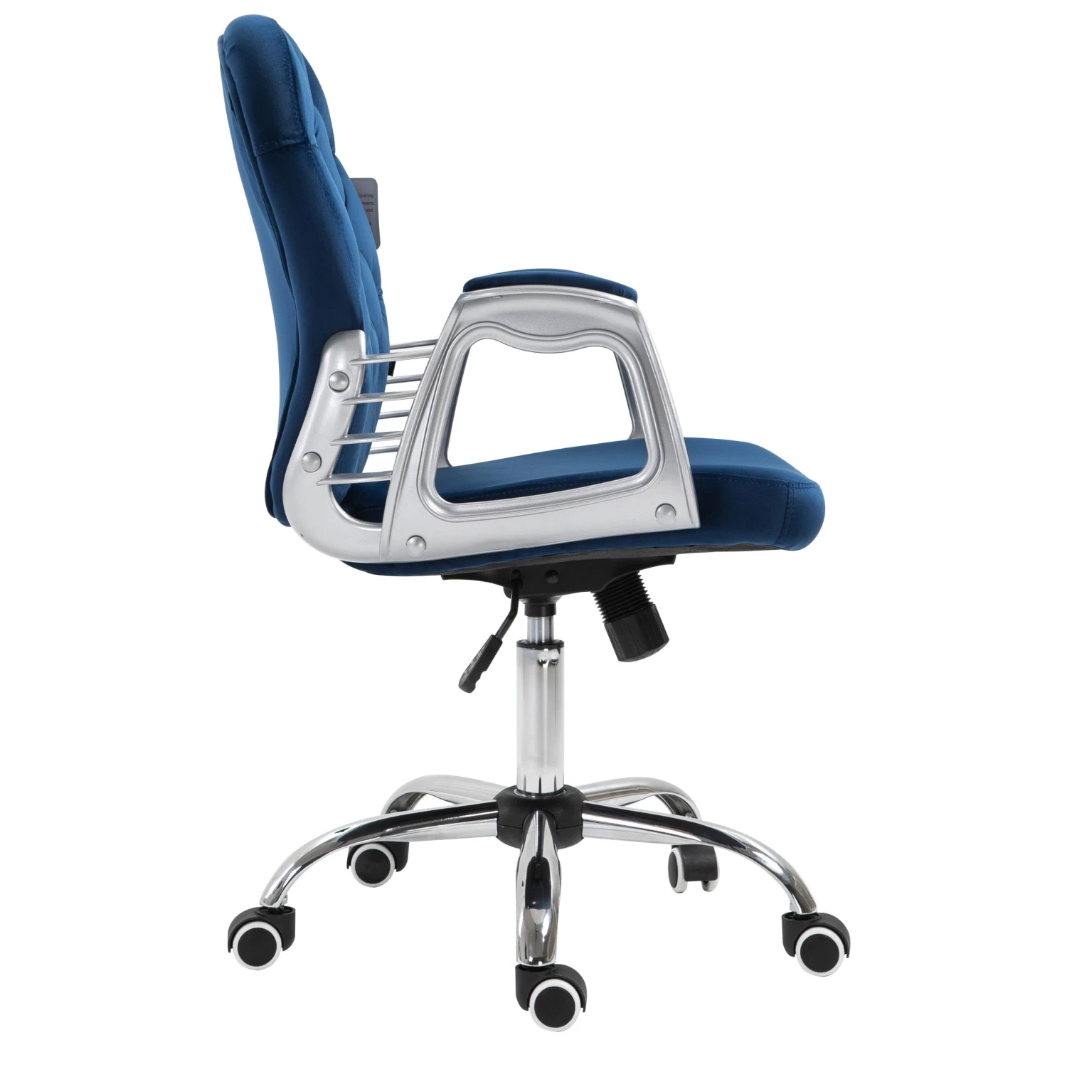 Blue Velvet Chesterfield Swivel Chair - Image 9