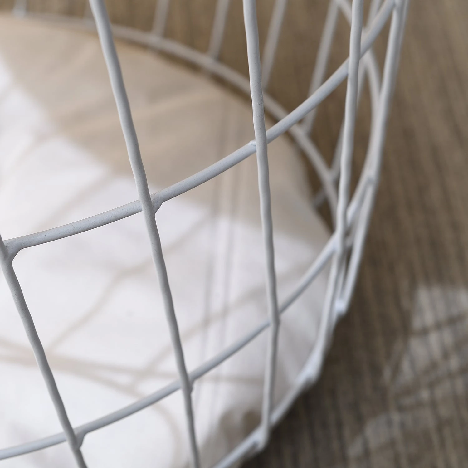 Mau Side Table/Indoor Cat House With Cushion (White) - Image 3