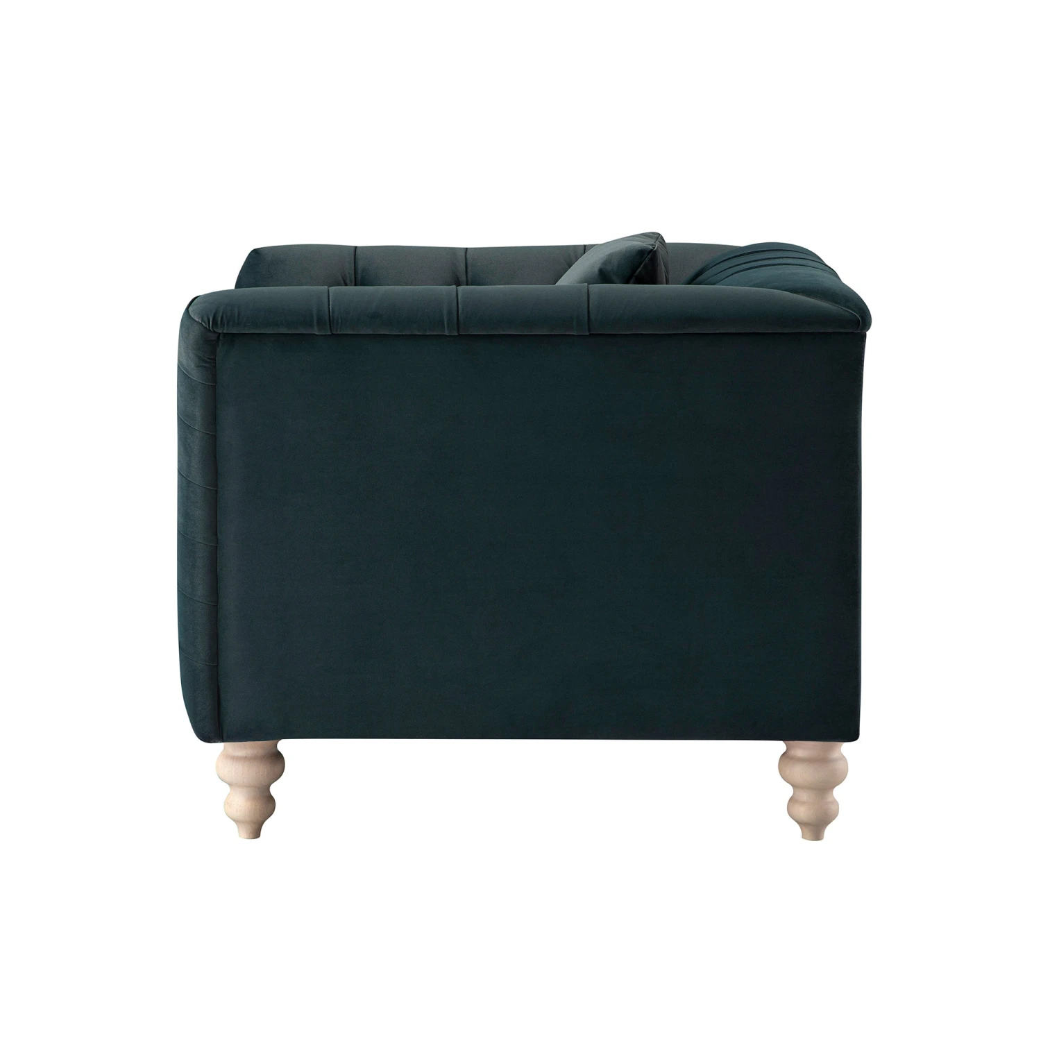 Ashby Chesterfield Armchair, Aegean Blue Velvet - Image 14